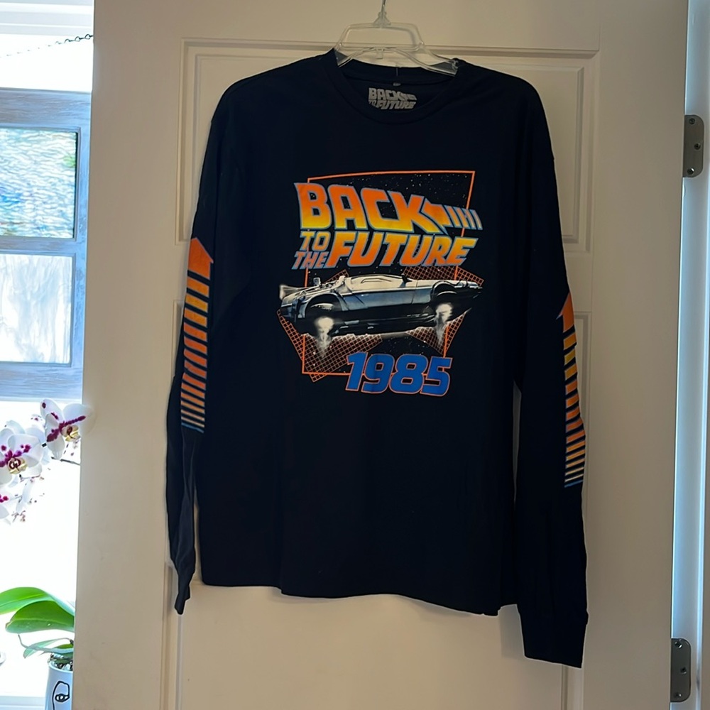 Retro style back to the future long sleeve T-shirt